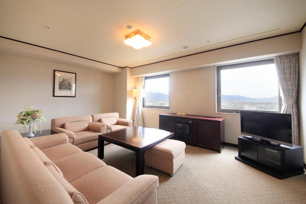 Posezení v ubytování Quintessa Hotel Ogaki