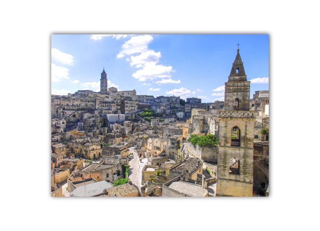 Vista general de Matera o vista desde el bed and breakfast
