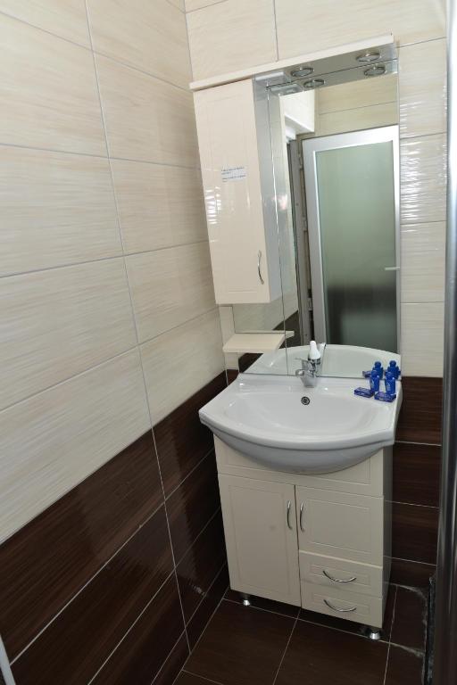 Koupelna v ubytování Hotel Konstantin