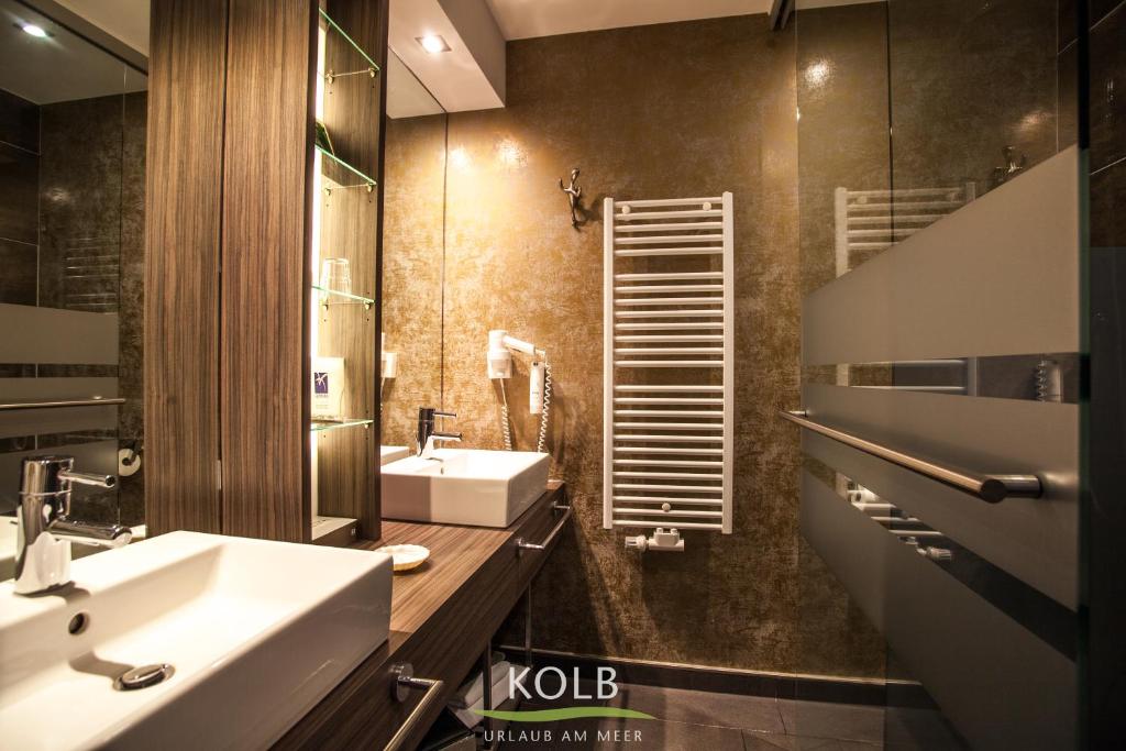 Koupelna v ubytování Hotel Kolb