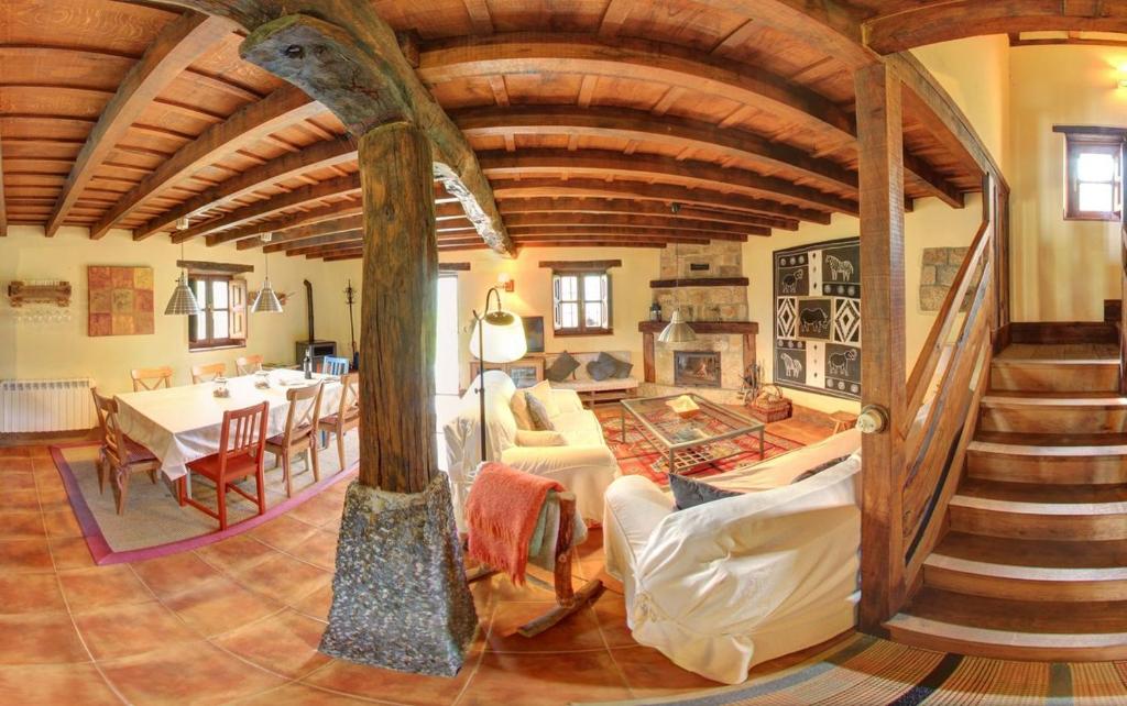 Posezení v ubytování Cabañas con Encanto