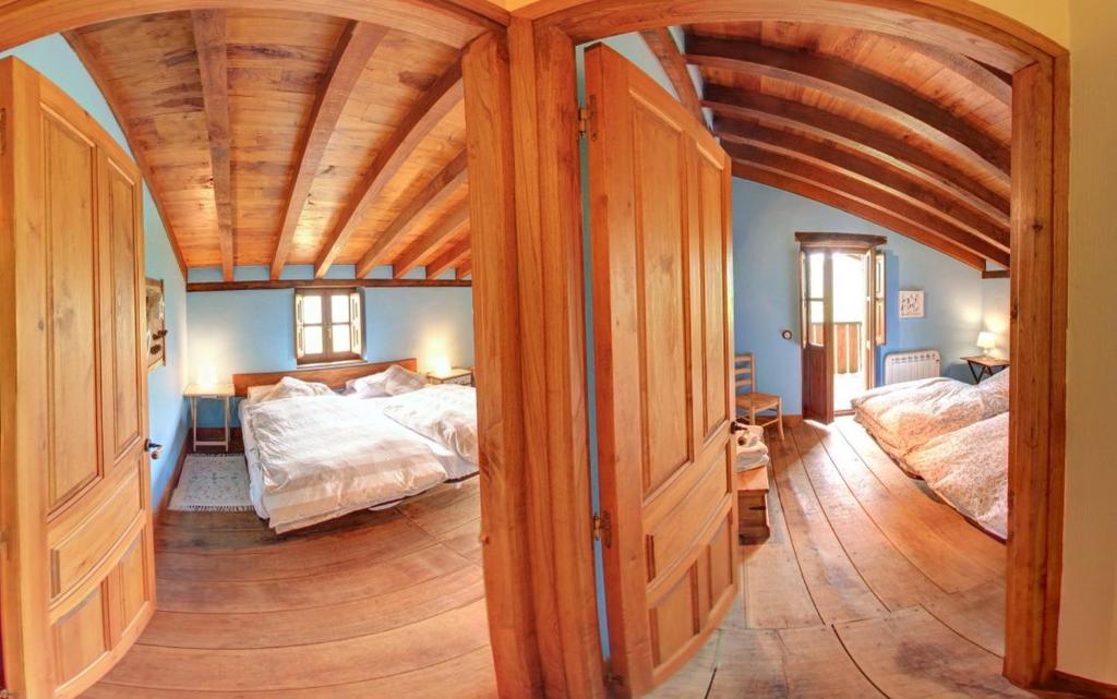 Postel nebo postele na pokoji v ubytování Cabañas con Encanto