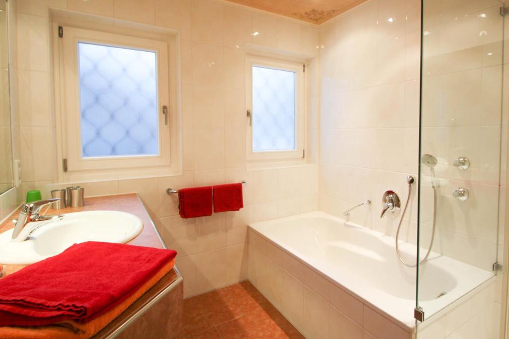 Koupelna v ubytování Apartments- und Ferienhaus Anton