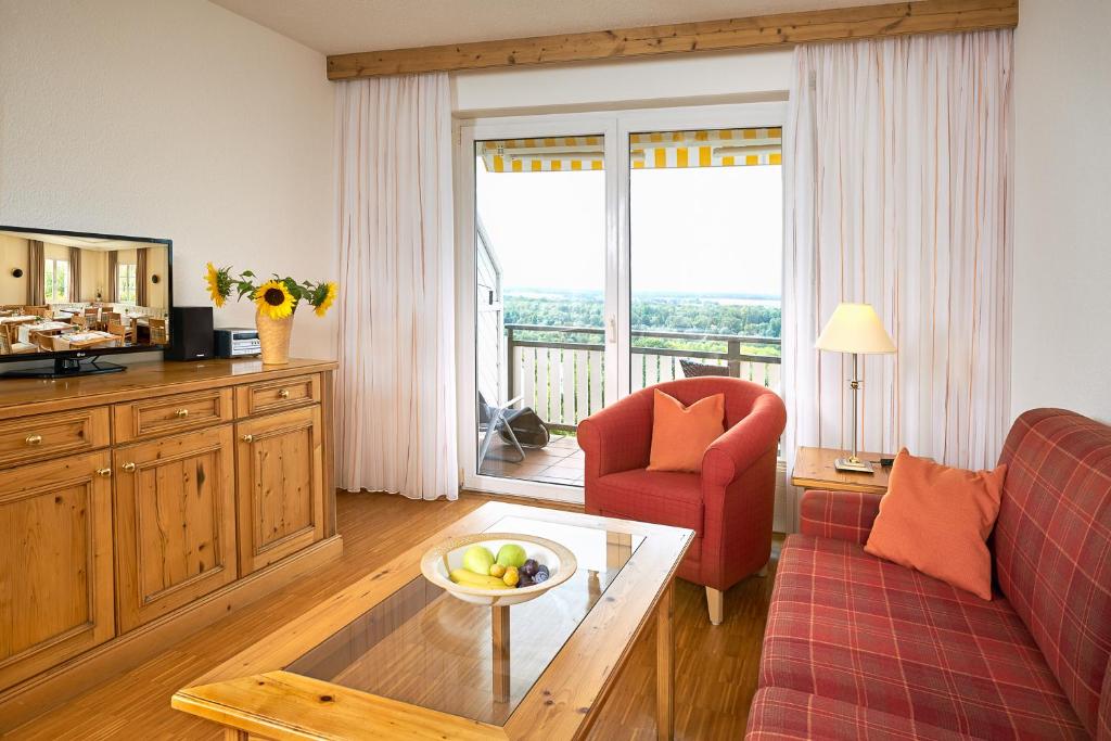 Posezení v ubytování Ferienhaus Rheintalblick