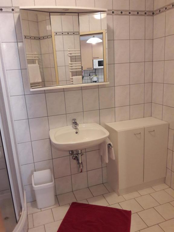 Koupelna v ubytování Ferienwohnung Kupfer