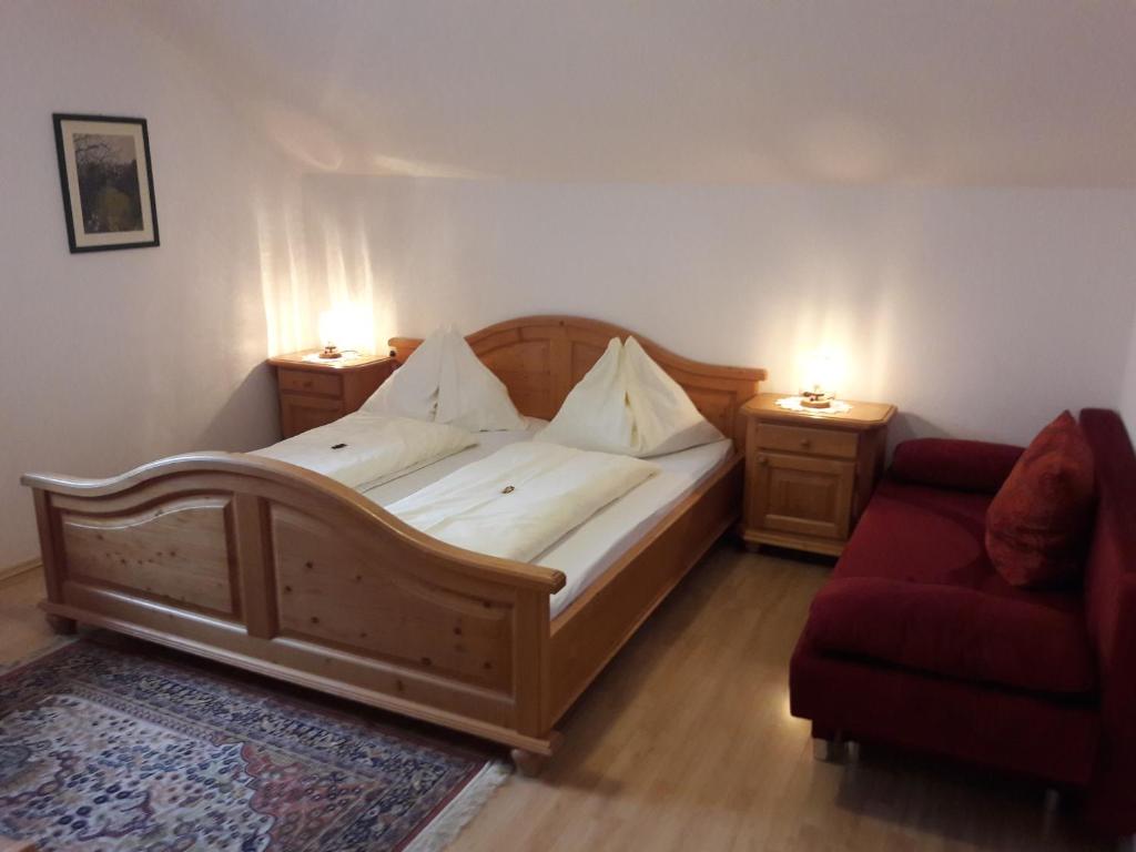 Posezení v ubytování Ferienwohnung Kupfer