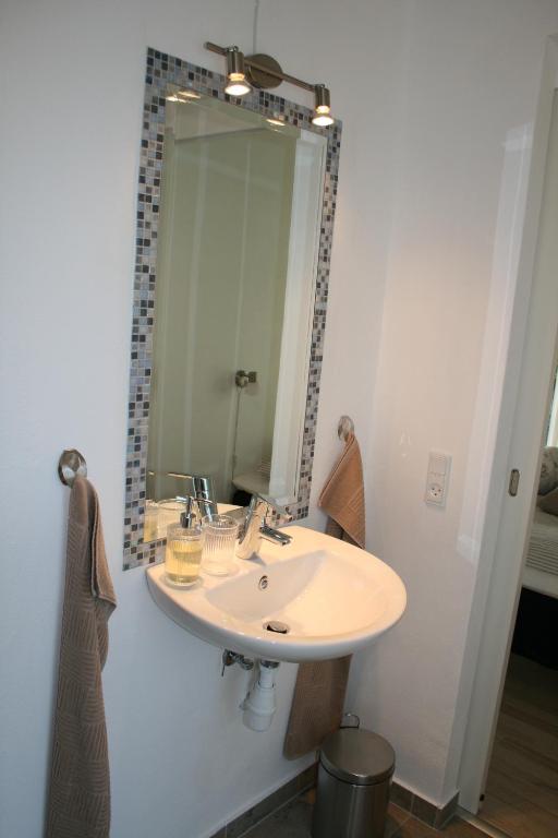 Koupelna v ubytování Sov Godt i Arnborg Bed & Breakfast