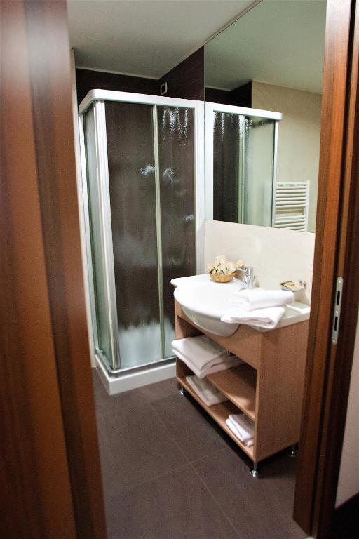Koupelna v ubytování Hotel Capital
