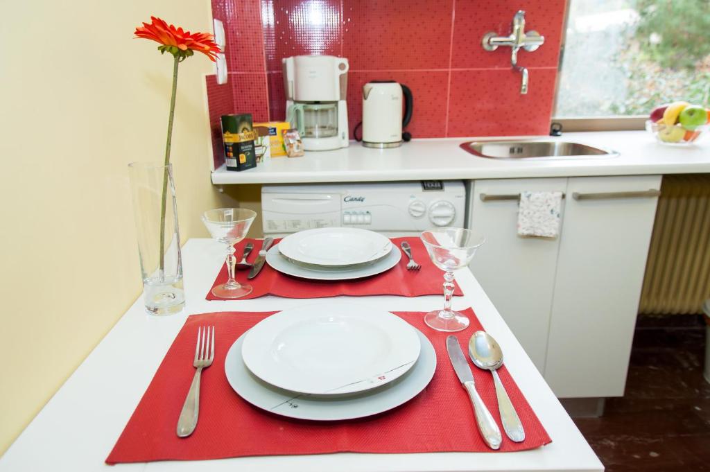Kuchyňa alebo kuchynka v ubytovaní Stephany Apartment