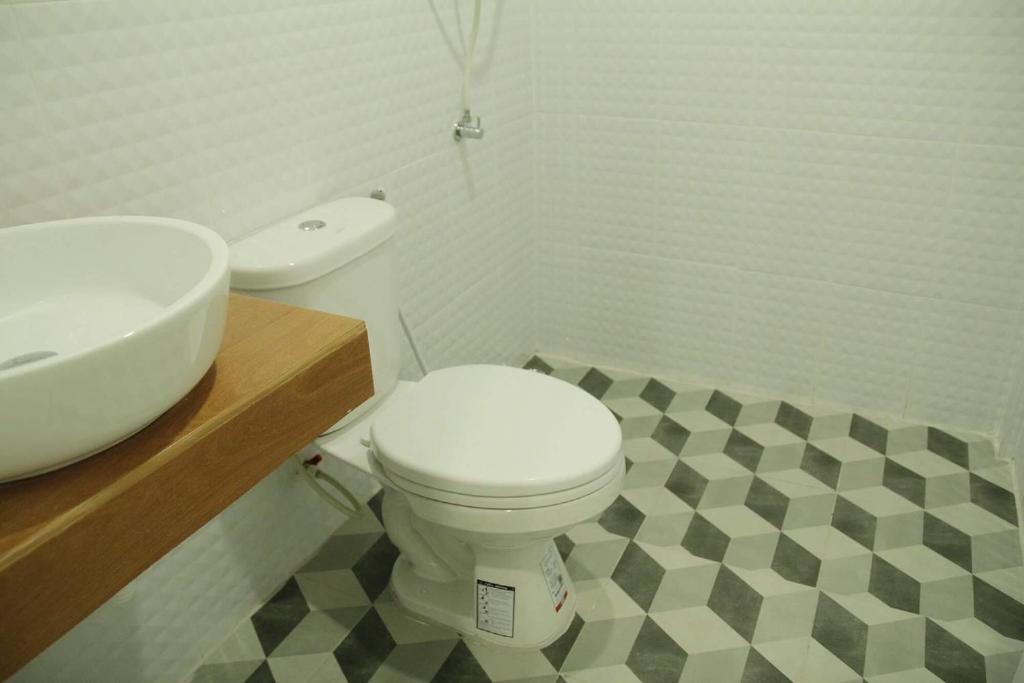 Koupelna v ubytování SB Inn