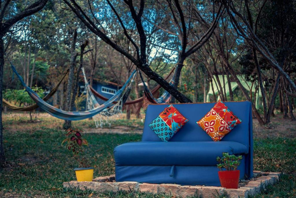 Um jardim em Pousada Villa Lagoa das Cores