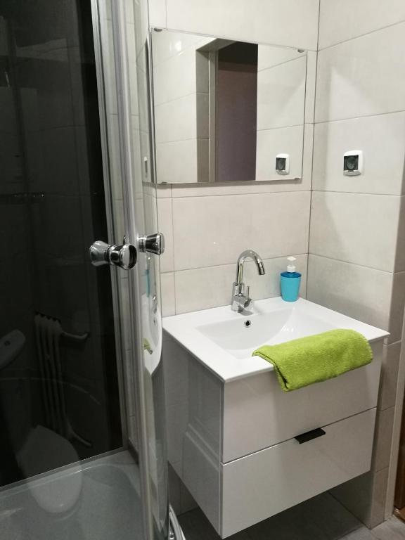 Kúpeľňa v ubytovaní Mikołajki Apartamenty Rynek