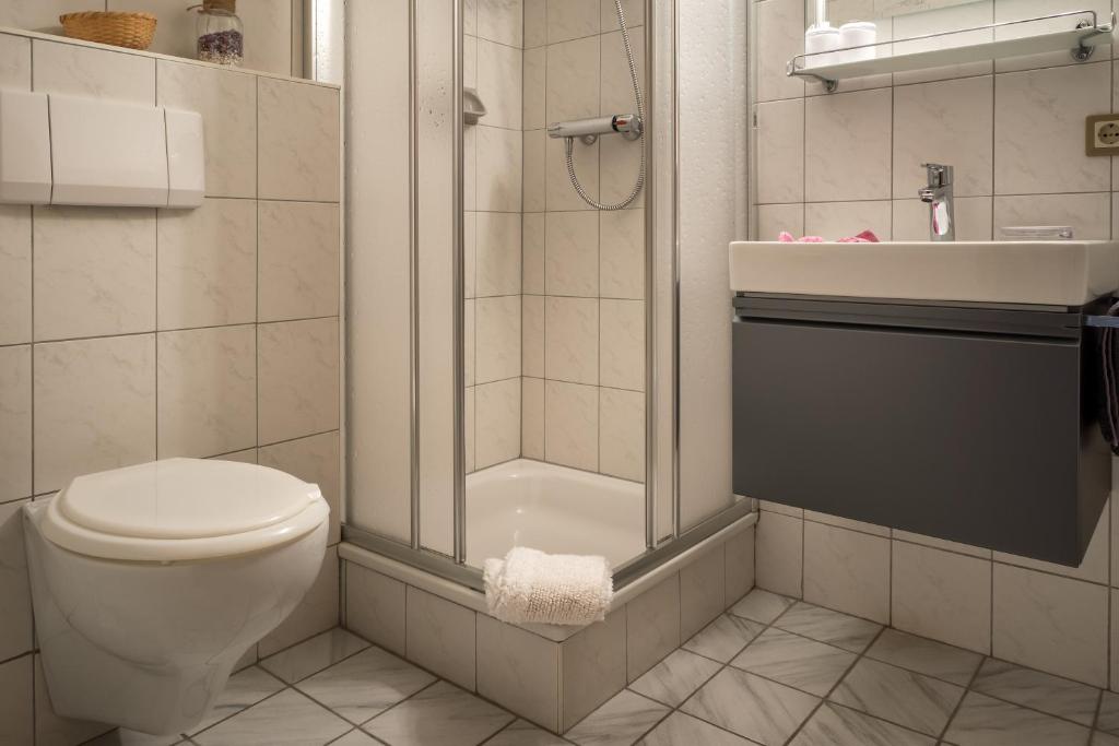 Kúpeľňa v ubytovaní Hauserhof am Goldberg