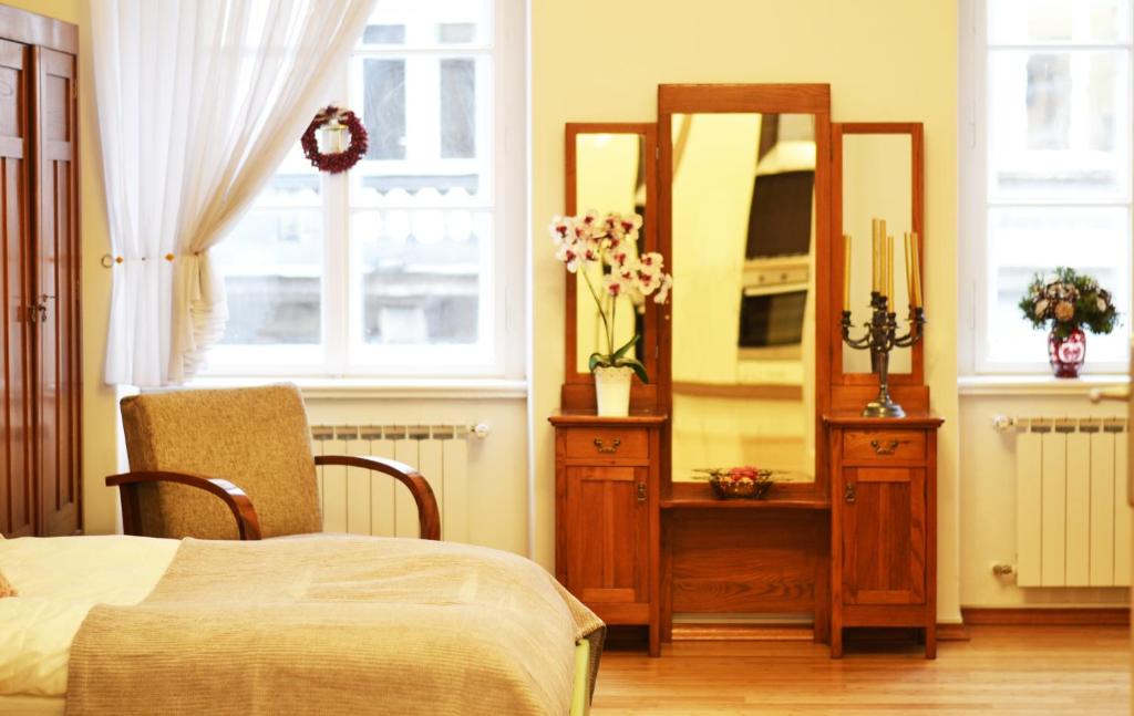 Postel nebo postele na pokoji v ubytování Zagreb Centre Apartments