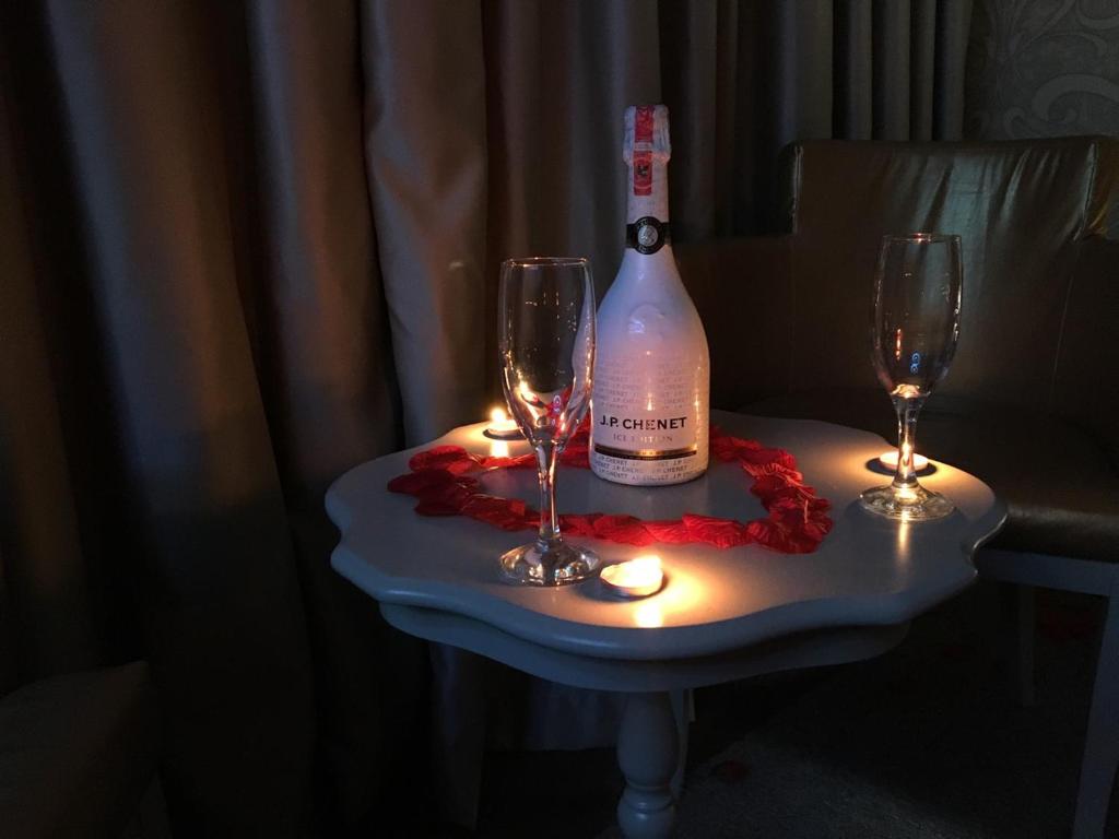 Nápoje v ubytování Hotel Deluxe
