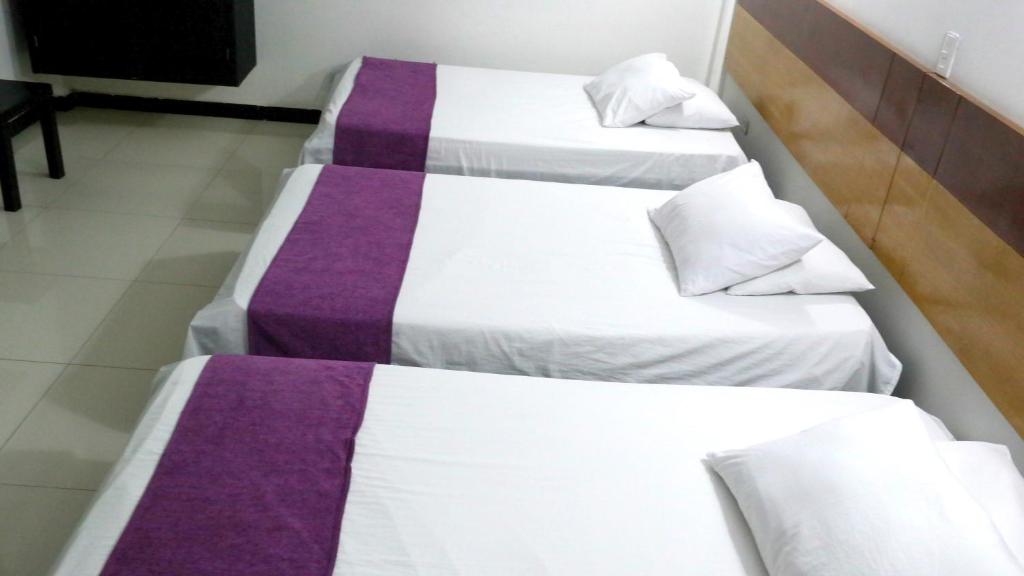 Postel nebo postele na pokoji v ubytování Hotel Sama