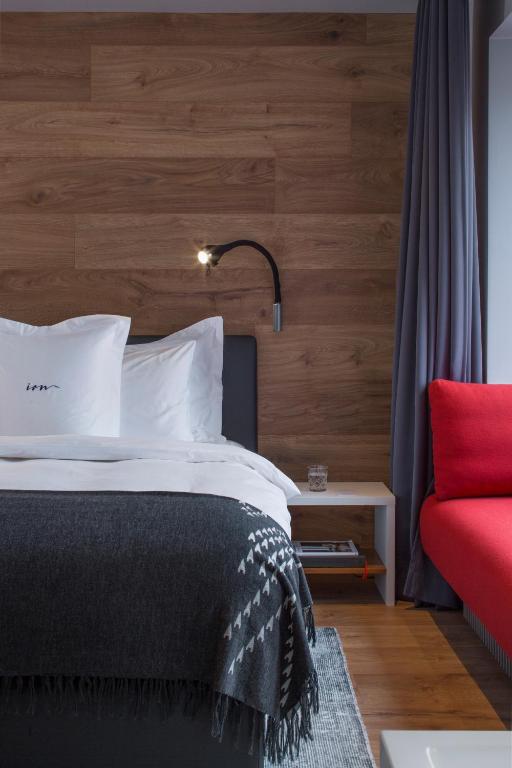 Postel nebo postele na pokoji v ubytování ION City Hotel, Reykjavik, a Member of Design Hotels