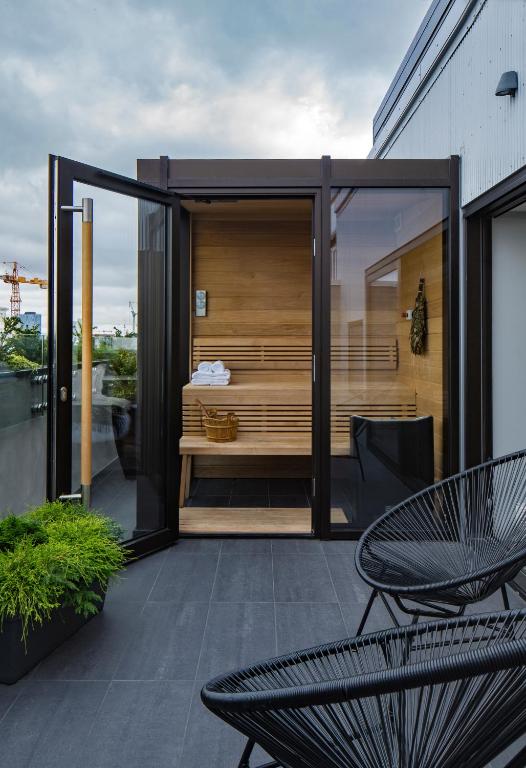 Balkón nebo terasa v ubytování ION City Hotel, Reykjavik, a Member of Design Hotels