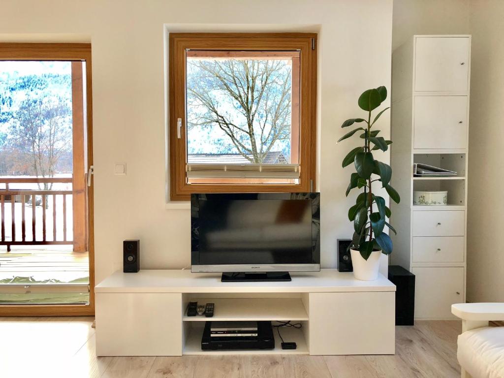TV a/nebo společenská místnost v ubytování Assingerhof