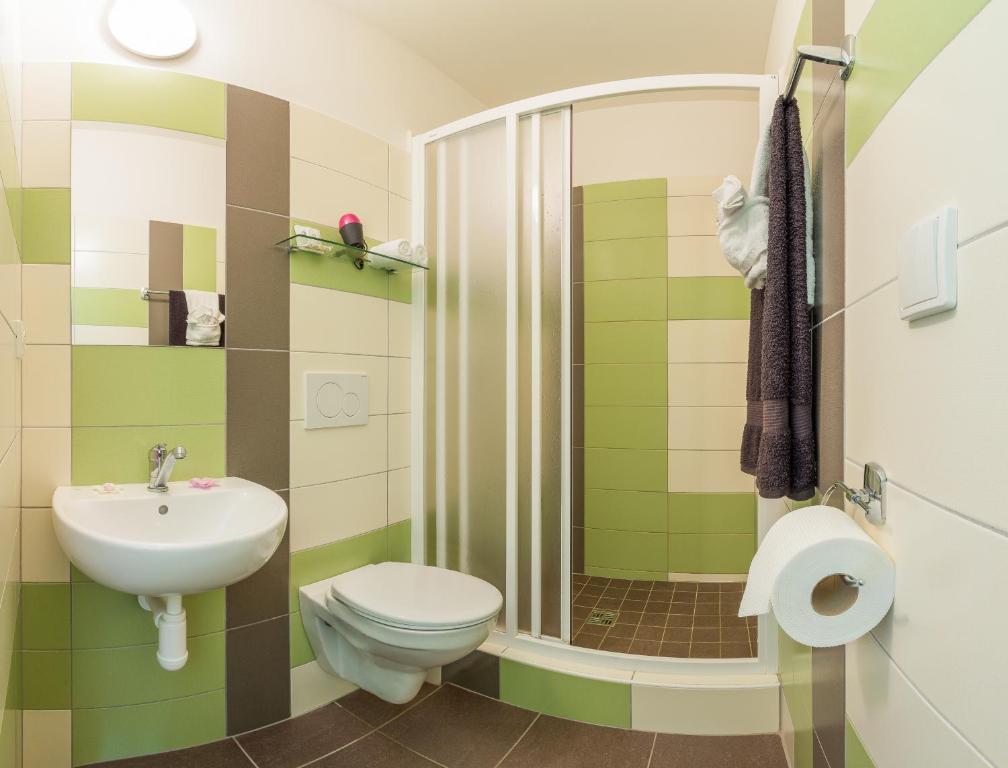 Koupelna v ubytování Hotel&Wellness Knížecí rybník