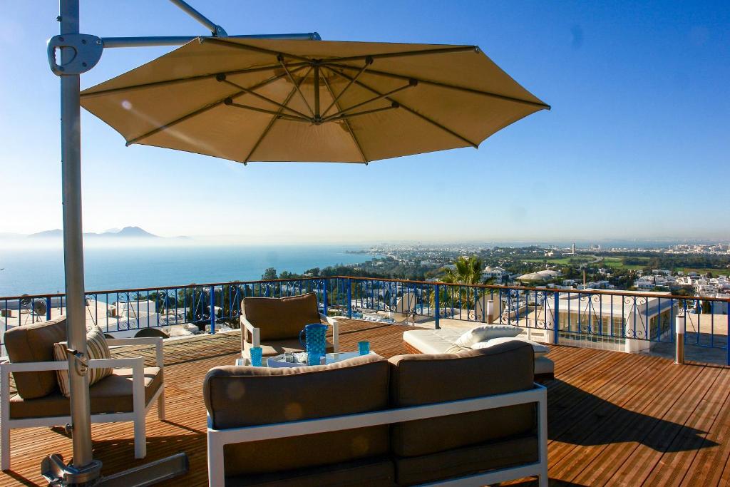 Les Jardins du Phare de Sidi Bou Said - Villa Avec Vue Sur La Mer