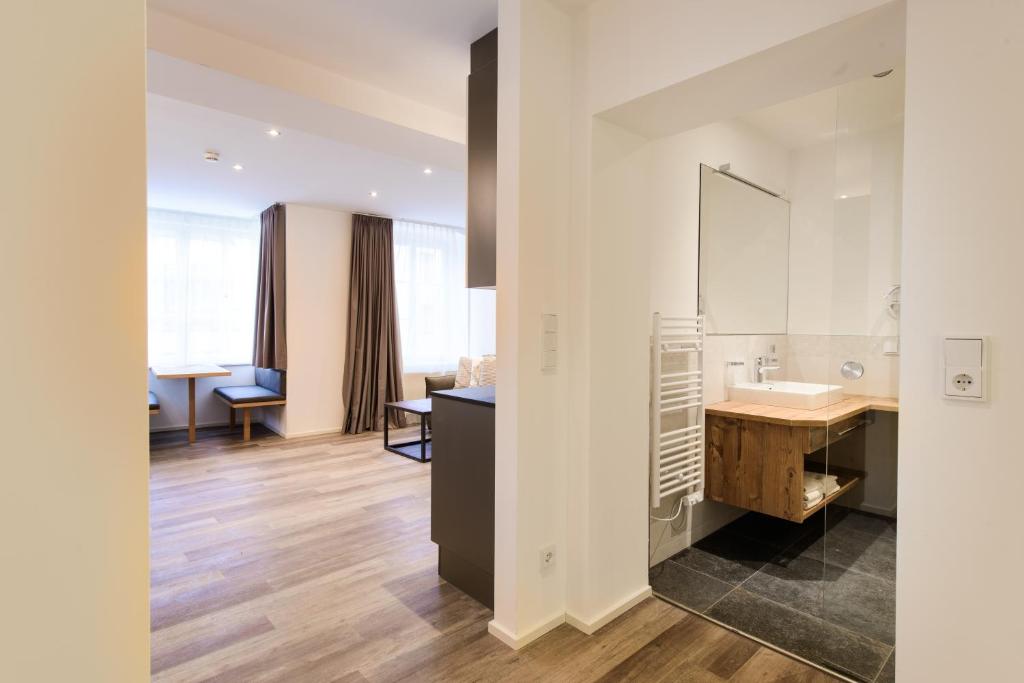 Kúpeľňa v ubytovaní Kaiser Max Design Appartements