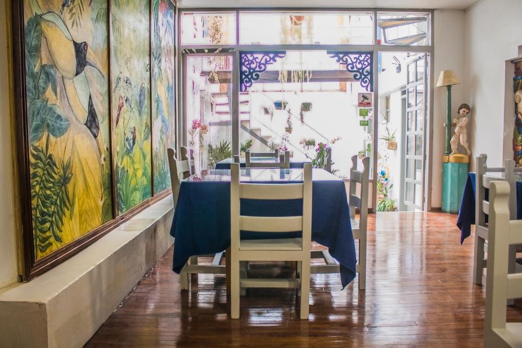 Posezení v ubytování Hostal Posada del Maple
