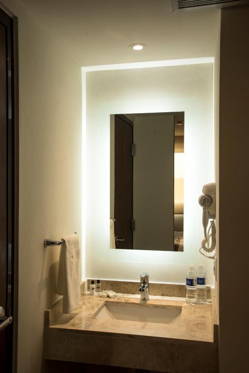 Koupelna v ubytování Lithio Hotel