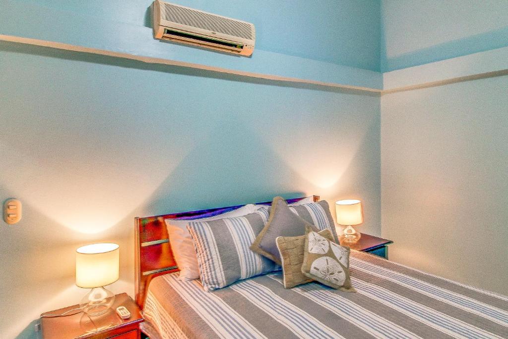 Postel nebo postele na pokoji v ubytování Aquamarine 4