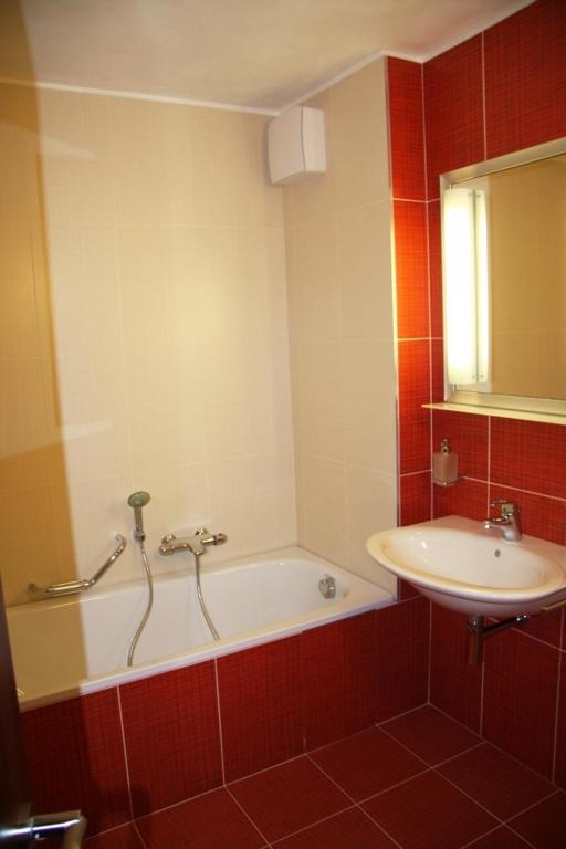 Koupelna v ubytování Art Hotel Podebrady