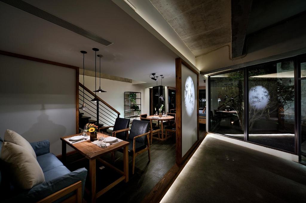 Posezení v ubytování Huangshan Shanshui Boutique Hotel Liyang Scenic Area