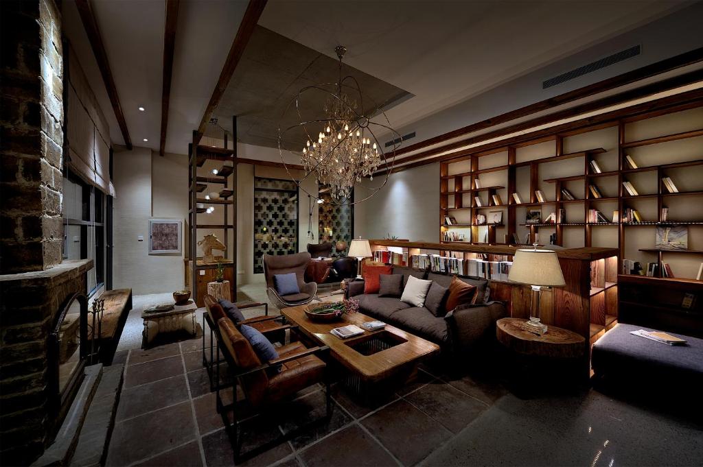 Posezení v ubytování Huangshan Shanshui Boutique Hotel Liyang Scenic Area