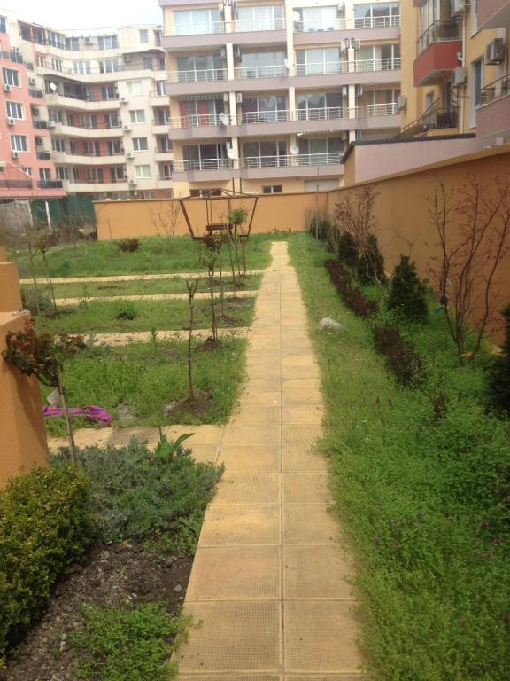 A garden outside apartment Radost