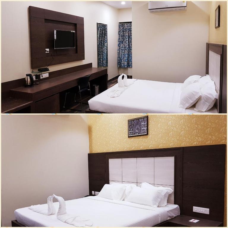 Postel nebo postele na pokoji v ubytování Hotel Starway