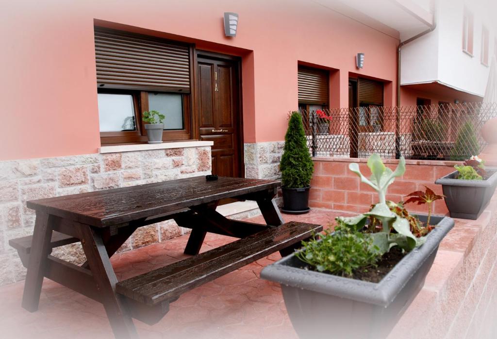 Patio nebo venkovní prostory v ubytování Apartamentos Fermín