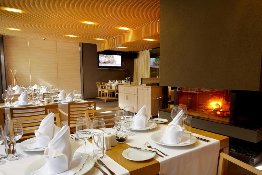 Restaurace v ubytování Lucky Bansko Aparthotel SPA & Relax