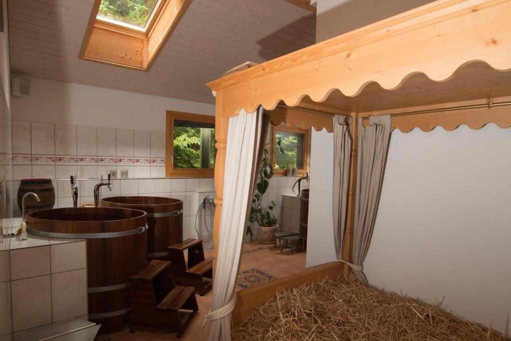 Kuchyň nebo kuchyňský kout v ubytování Hotel Hof und Post