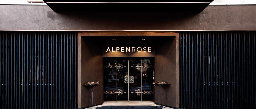 a entrance to an entrance door to a store at Alpenrose Kufstein in Kufstein