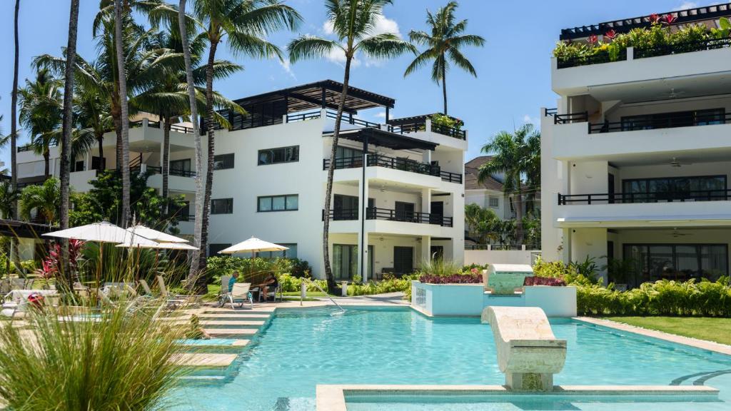 Bazén v ubytování Aligio Apart-hotel & Spa - Las Terrenas nebo v jeho okolí