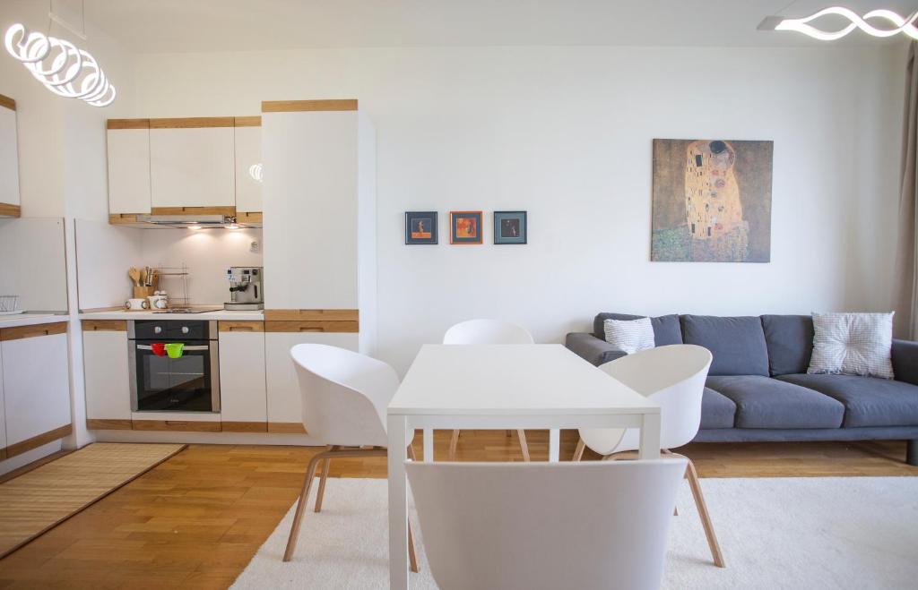 Kuchyň nebo kuchyňský kout v ubytování Michelle Apartment