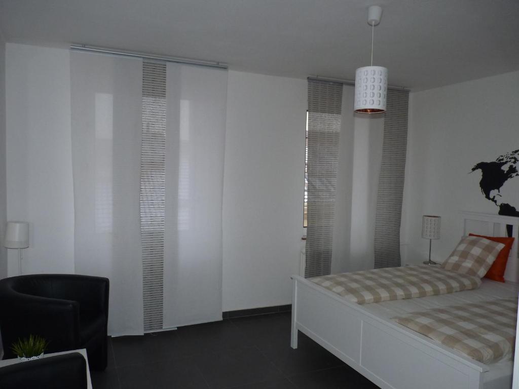 Postel nebo postele na pokoji v ubytování The modern apartment