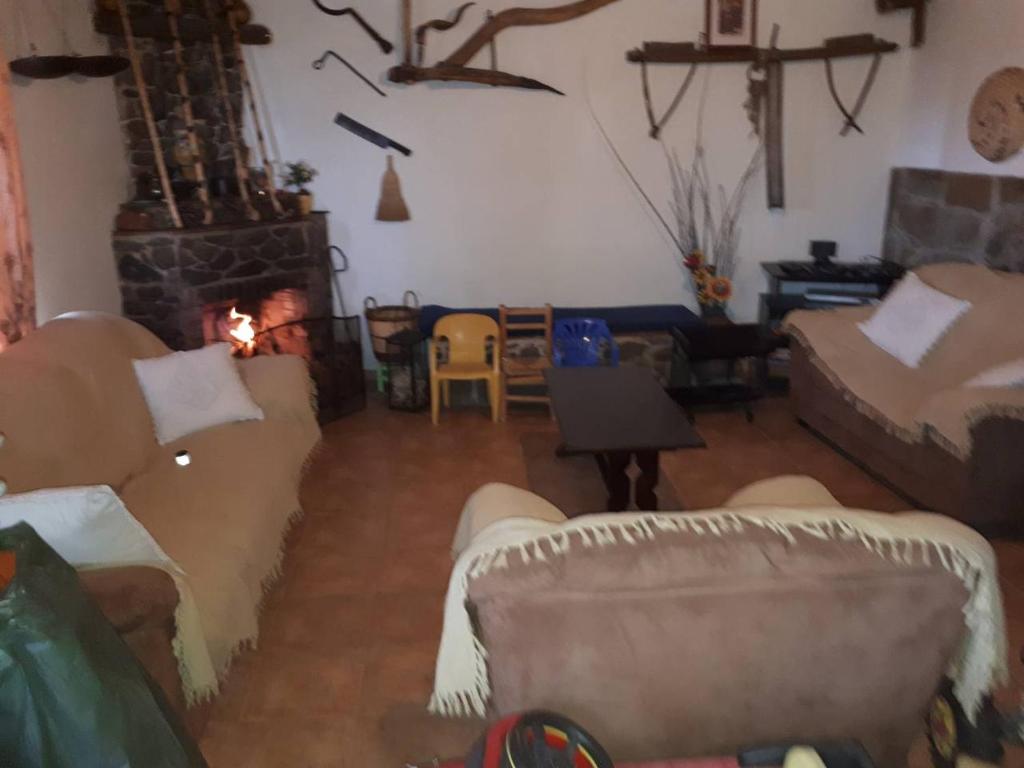 Posezení v ubytování Agrompelo House