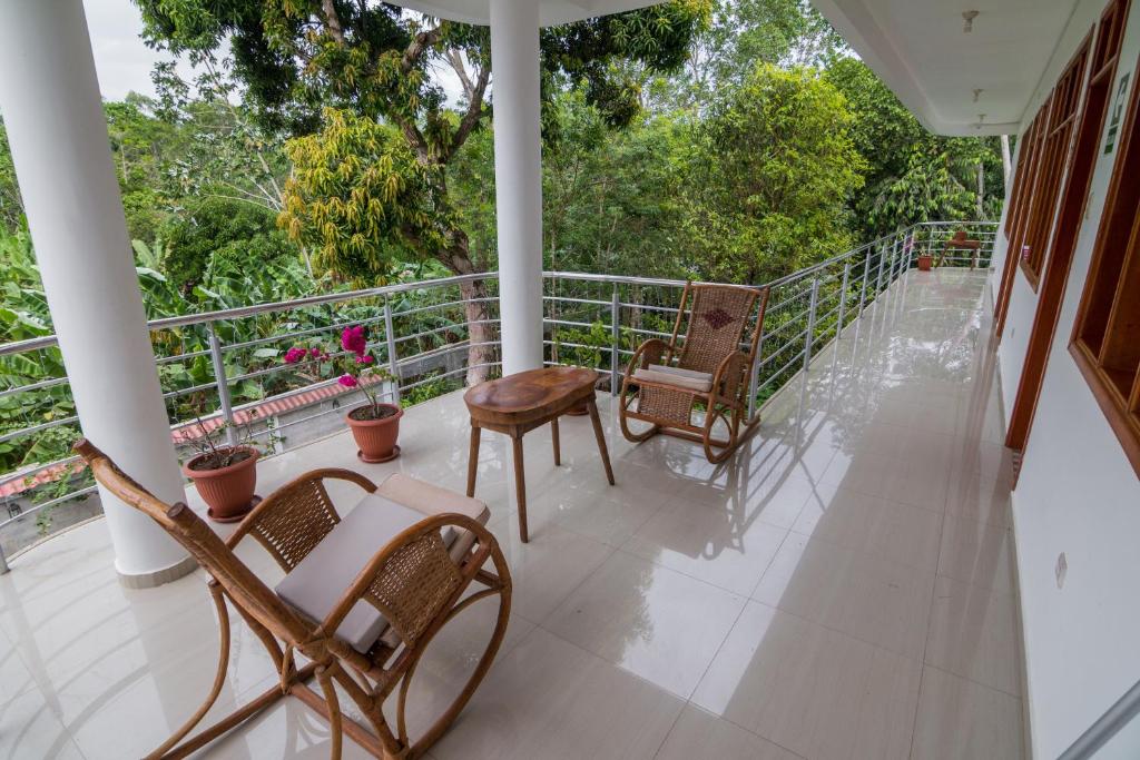 Balkón nebo terasa v ubytování La Floresta Tarapoto Hostal