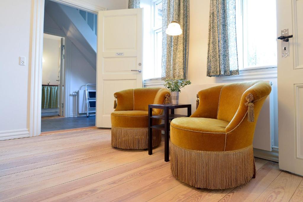 Posezení v ubytování Strømpehuset