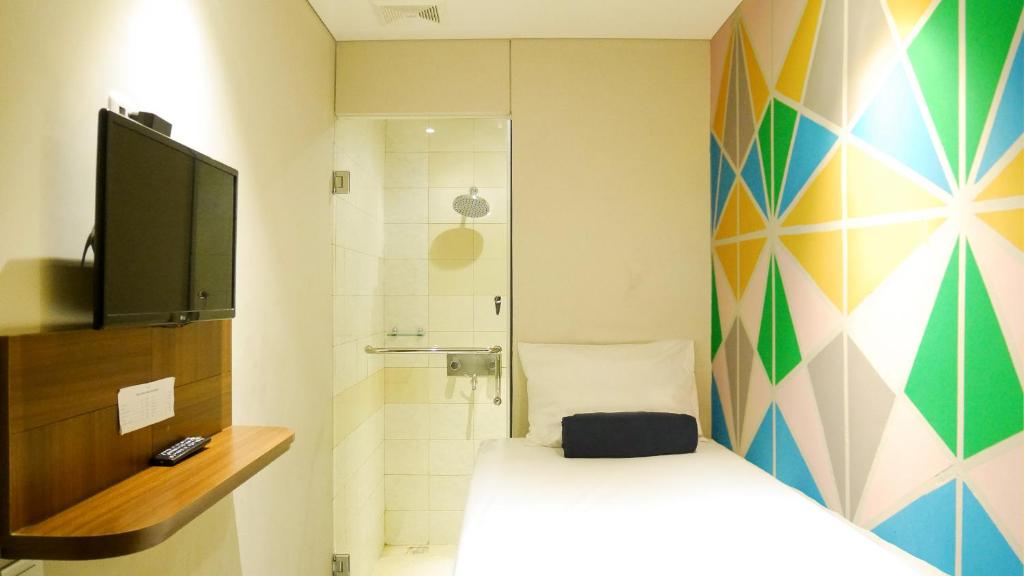 Koupelna v ubytování Subwow Hostel