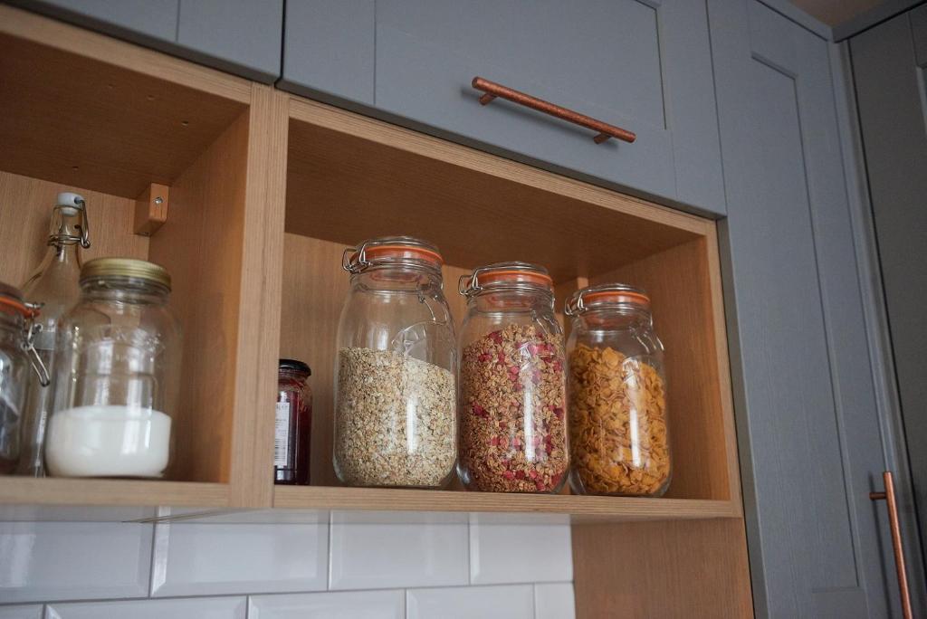 Kuchyň nebo kuchyňský kout v ubytování Haystack Hostel