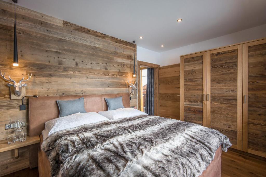 Postel nebo postele na pokoji v ubytování Haus Central