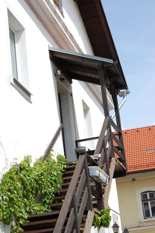 Balkón nebo terasa v ubytování Penzion Eliska