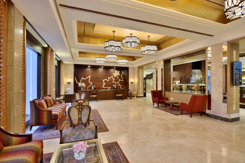Posezení v ubytování Radisson Srinagar