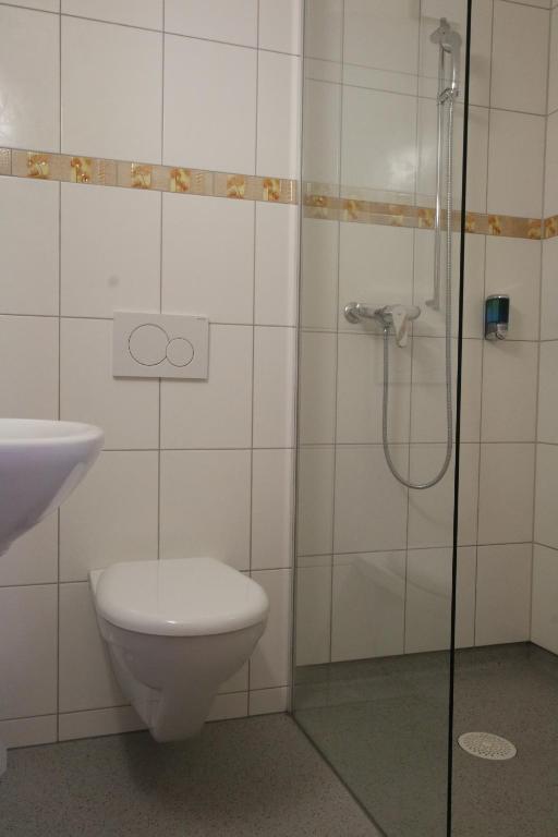 Koupelna v ubytování Hotel Hof und Post